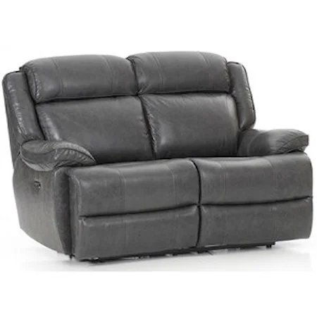 Casual Dual Power Reclining Loveseat with Power Headrest and USB Port
